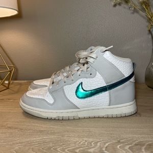 Nike Dunk High FLS Summit White Grey Fog